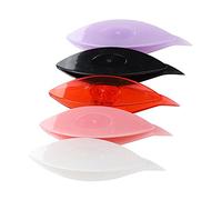 Naroote Tatting Shuttle Sets Colorful Durable Craft Tool for Hand Sewing, 5Pcs Plastic Lacemaking Accessory for, Household Knitting (12037 Black White Translucent Fruit Pink Fruit)