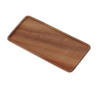 Naroote Tea Tray, Wood Bathroom Tray Walnut Tea Pot, Set, Table Serving, Wooden Texture Service with High Hardness Wood Platter for Home Hotel Restaurant