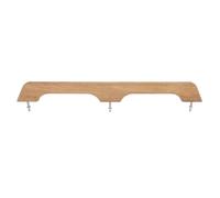 Naroote Teak Sturdy Rot Resistant Boat Handrail for Marine 22 Inch 2 Loop Grab Handle for Boating