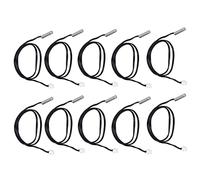 Naroote Temperature Sensor Probe High Performance Thermistor Sensor Set of 10 for Constant Temperature Control, Cylindrical Head 500mm Cable for Home Appliances (10K B3950)