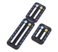 Naroote Tennis Score Keeper, Lightweight Multi Functional Ball Paddle Score Keeper Small for Games (Black)
