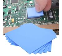 Naroote Thermal Conductivity Silicone Heat Conduction Pads for GPU CPU 5 Pcs Blue Applicable to Graphics Card North-South Bridge Home Appliances 100x100x1.5mm