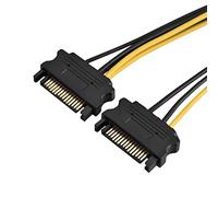 Naroote to PCI-E Power Supply Adapter Cable Efficiently Increases Video Card Current for Computer Gaming Enthusiasts 1pc 20cm Single Cable for All Os, Users (#2)