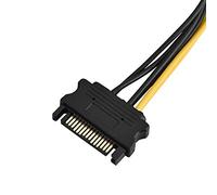 Naroote to PCI-E Power Supply Adapter Cable Efficiently Increases Video Card Current for Computer Gaming Enthusiasts 1pc 20cm Single Cable for All Os, Users (#3)