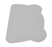 Naroote Toddler Placemats For Dining Table, Kids Placemats Bear Shape Anti Slip Soft Elastic Silicone 14.4X10.4in Silicone For Toddlers For Home Hotel Restaurant (Grey)