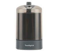 Naroote Toothpick Holder, Toothpicks Dispenser, Press Top Detachable Storage Box for Easy Dispensing, Compact Size, 5.7x5.7x9.8cm, Black (Black)
