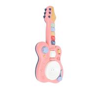 Naroote Toy Guitar, Kids Play Guitar Musical Instruments Colorful Early Learning for Toddlers (Pink)