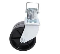 Naroote Trailer Jack Wheel Replacement, 6 Inch Double Wheel Trailer Jack Caster, 2000lb Capacity Tongue Hitch Utility Trailers Swivel Caster for 2in Pipes