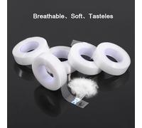 Naroote Transparent Breathable Eyelash Extensions PE Tape for Makeup Tools for Sensitive Patients 5 Rolls 1.25cm