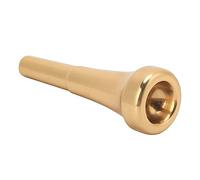 Naroote Trumpet Mouthpiece Bright Tone Brass Musical Instrument Parts for Beginners and Recital Players 3Pcs Set Golden (7C)