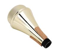 Naroote Trumponet Practice Silencer, Trumpette Mute Abs Wear Abs Materials Easy Installation of the Cork for Wind Instrument (Gold)