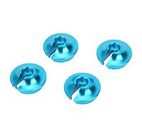 Naroote TRXXAS SLASH 2WD RC Car Upgrade Bright Spring Retainers with Piston Heads for Stylish Look, Easy to Install and Remove, Made of Materials, 4 Sets for RC Enthusiasts (#3)