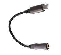Naroote Type C to 3.5mm Headphone Amplifier Adapter High-Performance DAC 120dB for PC 15cm (Black)
