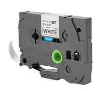 Naroote TZe-221 Laminated Label Tape 9mm Fast Printing Durable Strong Adhesive for Home Office Organization