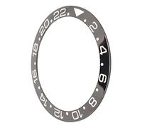 Naroote Uhr Bezel, Inserting for Lunette for Exquisite Watch Soft with a Black Base and White Figures for The Home Clock -Invention (40mm)