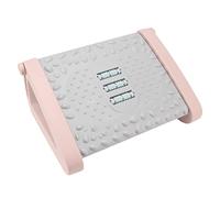 Naroote Under Desk Footrest Adjustable Ergonomic Foot Stool with Massage Texture for Office Home Use, 6 Height Options, Durable PP Material (Pink)