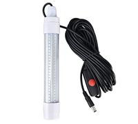Naroote Underwater Fishing Light 16W with 1300lm Brightness LED for Deep Water Fish Collecting and Aquatic Environments (Green Light)