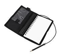 Naroote Underwater Note Pad, Dive Note Pad PU Coated Nylon Cloth with 2 Inner Bags Underwater Notebook for Diving (Black)
