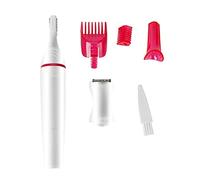 Naroote Unisex Adults Electric Facial Hair Trimmer, Titanium & Stainless Steel Blades, Battery Powered, Fine Hair, For Men & Women