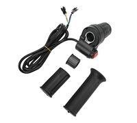 Naroote Universal 3 Speed Control Twist Throttle Grip for Electric Bike Scooter, Efficient Hall Sensor Grip Handlebar for 12V-99V Electric Vehicles