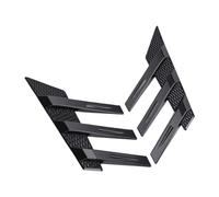 Naroote Universal Car Rear Window Side Splitter Trim Stylish Design 2PCS for Customized Racing Style
