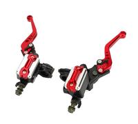 Naroote Universal Motorcycle Clutch Brake Kit Stylish Aluminum Alloy Handle Levers for 22mm Handlebar Upgrade (Red)