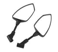 Naroote Universal Rear View Mirrors, 360 Degree Adjustable Shatterproof with ABS Plastic Shell & Stainless Steel Stem, for Scooter ATV Dirt Bike Cruiser Moped