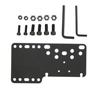Naroote Universal USB Game Handbrake Bracket for Professional Racing Games T300 Black Stainless Steel Mount Plate for Sim Enthusiasts