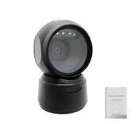 Naroote USB Barcode Scanner, Omnidirectional Desktop Bar Code Reader, LED Light Scanner with Buzzer, Ideal for 1D, 2D QR Code Scanning on Labels, Paper, Mobile Phone & Computer Displays