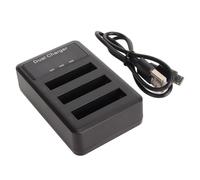 Naroote USB Camera Battery Charger, Triple Battery Chargers, USB Charger with Power Display, Ideal for DSC H50, H20, W210, WX1, W170 Camera Batteries