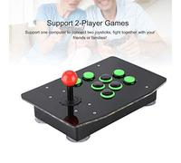 Naroote USB Fighting Game Console Joystick High Precision Controller for PC Gaming Experience Player Fun ABS Material 29.7 * 19.7 * 6cm