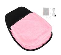 Naroote USB Heated Roomy Hand Warming Mouse Pad for Cold Weather Work Desk Accessories for Men and Women 11.42x8.66in (Pink)