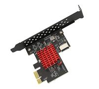 Naroote USB3.2 GEN2 10Gbps Expansion Card High Speed Stable Transmission for 32 64BIT Metal Bracket Included (ASM3142 Main Control)