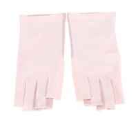 Naroote UV Gloves, Nails in The Field of Leather Care Halfing Finger UV Gloves Manicure Protection (Pink)