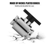 Naroote Valve, G1/4" Internal Thread Silver Water Ball Valve with Handle Water Cooling Kit for Computer Cooling System (Black Switch)