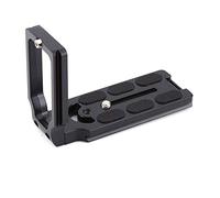 Naroote Vertical Arrow Storage Case Plate Safe Screw L Shape Bracket for DSLR Camera, Arca-Swiss Standard, Metal Alloy, Matt Black, 75mm X 110mm X 39mm, Photography Accessories