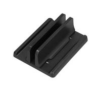 Naroote Vertical Laptop Bracket Stand, Durable Plastic Holder for Home Office, Lightweight Laptop Accessories, Black Color, (Single opening)