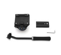 Naroote Video Camera Tripod Fluid Drag Pan Head, 65mm Flate Base Panoramic Fluid Head with Supports Up to 5kg, Ideal for DSLR Cameras Camcorders