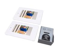 Naroote Video -Tür Telephone Kit, Two Ways -intercom 6 Infrarot leds Adjustable Brightness Video Intercom System for Offices (UK Plug)