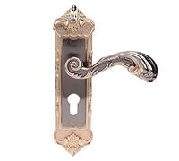 Naroote Vintage European Style Interior Door Lock Lever Set Durable Anti-Theft Lock for Home Security, Made of Manganese Steel, 8.3x2.2 Panel, Suitable for Housing Decoration