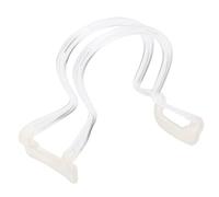 Naroote Violin Bow Straightness Corrector Adjustable Training Accessory for 4/4 /3 1/2 Violins ABS Silicone (White)