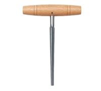 Naroote Violin Peg Hole Reamer String Shaft Reamer Luthier Tool with Plastic Sleeve and Beech Wood Handle for Guitar Double Bass Viola Cello Ukulele Mandolin (Violin)