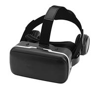 Naroote Virtual Reality Glasses, Triangular Aspherical Dual-lens, PU Leather Eye Patch, Adjustable Band, for IOS Phones, Optimal for Watching Movies and Playing Games