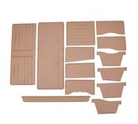 Naroote Wallet Pattern Template, Transparent Acrylic Leather Purse Stencil, DIY Craft Template with Kraft Paper Protective Film, Ideal for Accurate Cutting & Long Term Use