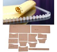 Naroote Wallet Pattern Template, Transparent Acrylic Purse Template, DIY Craft Stencil with Kraft Paper Protective Film, Ideal for Manual Crafting