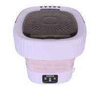 Naroote Washing Machine Underwear, Small Washing Machine Foldable Savings Time Drainage hole. Powerful Powerful Stain Removal of Low Noise for Dormitory for Business Trips (UK Plug)