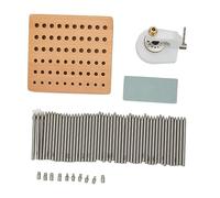 Naroote Watch Repair Staking Tool Set Resistant for Watchmaker Riveting Work with 50 Punches for Watch Press Kit