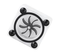 Naroote Water Cooling Meter Durable Impeller Revolving Speed Indicator for PC Water Cooling System with Silicone Sealing Ring, Easy Install, POM Acrylic Material for All PC Users (2 passes)