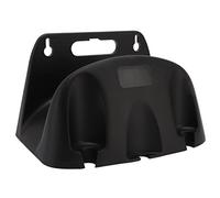 Naroote Water Pipe Reel Bracket Strong Load Bearing for Garden Irrigation, Car Washing Wall Mounted ABS Bracket for Household Use 9.8 X 5.9 X 5.9in (Black)