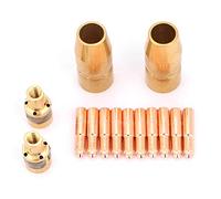 Naroote Welding Torch Accessory Durable Welding Set Nozzle Contact Tip for Twelve-Piece Set for Enthusiasts